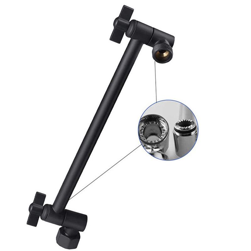 Avtoit | Stainless Steel Fixed Shower Head Rainfall Wall Mounted Shower Head with Extension Arm