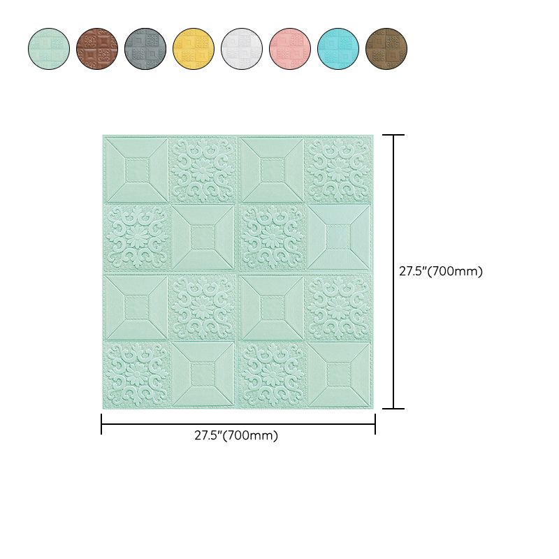 Avtoit | Modern Wall Panel Peel and Stick Texture Effect Design Square Wall Panel
