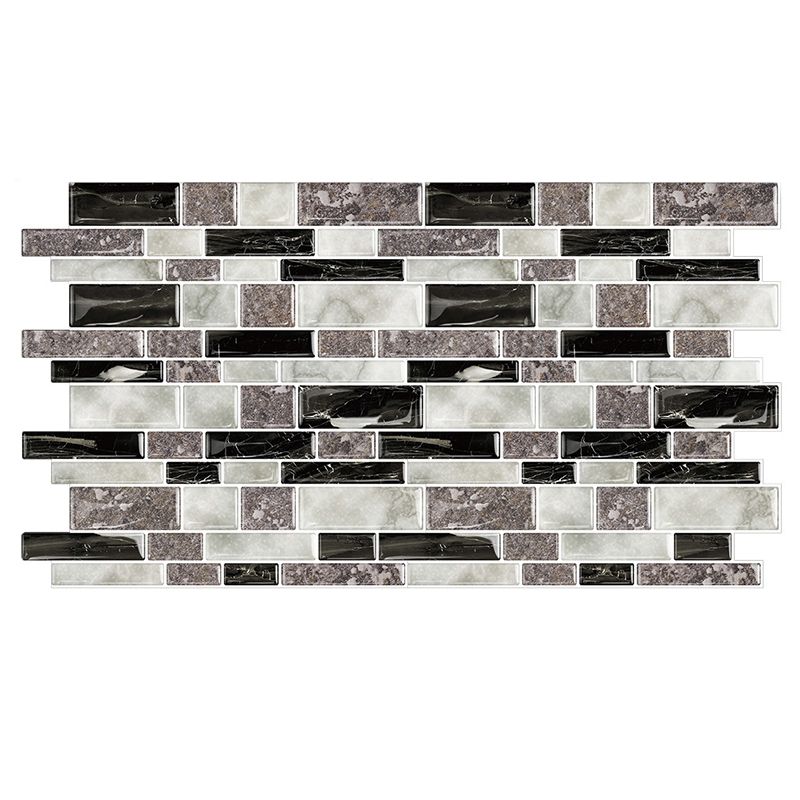 Avtoit | 12"x 12" Resin Mosaic Tiles Square Self-Adhesive Tiles for Backsplash & Wall Tile