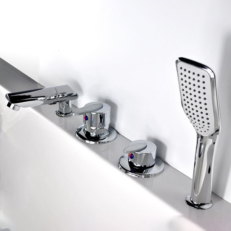 Avtoit | Wall-mounted Copper Roman Bathtub Faucet Low Arc Roman Bathtub Filler Trim