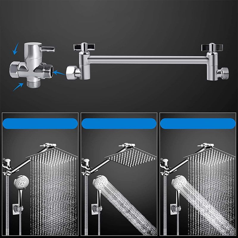 Avtoit | Modern shower combination spray 5 setting patterns handheld shower head with large shower head