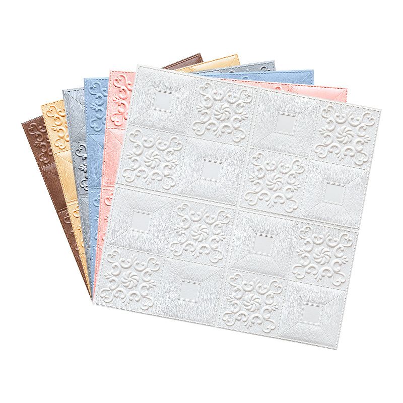 Avtoit | Modern Wall Panel Peel and Stick Texture Effect Design Square Wall Panel