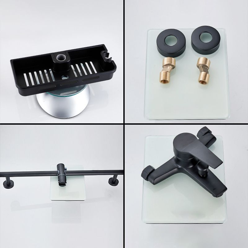 Avtoit | Brass Wall-Mounted Shower System Single Handle Shower with Lever Handle