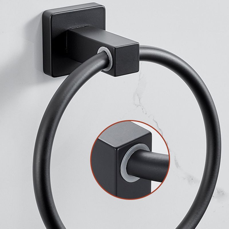 Avtoit | Traditional Bathroom Accessories Set Black Towel Ring Bathroom Shelf Bathroom Accessories Set