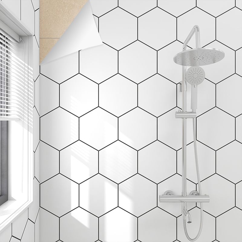 Avtoit | Modern Splash Protection Wallpaper Peel and Stick Mosaic Tile for Bathroom