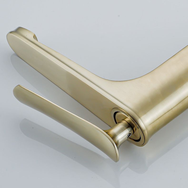 Avtoit | 1 Handle Solid Copper Bathroom Sink Faucet Nordic Modern Vanity Faucet with Drain