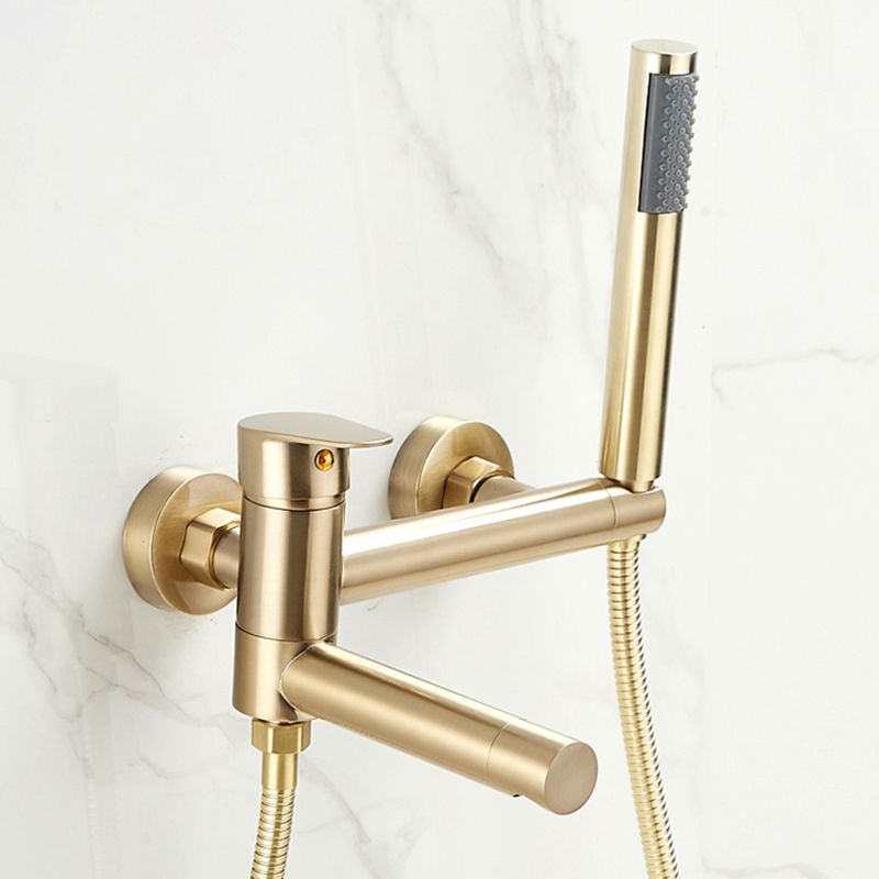 Avtoit | Contemporary Wall Mounted Bathtub Filler Single Handle Metal Faucet