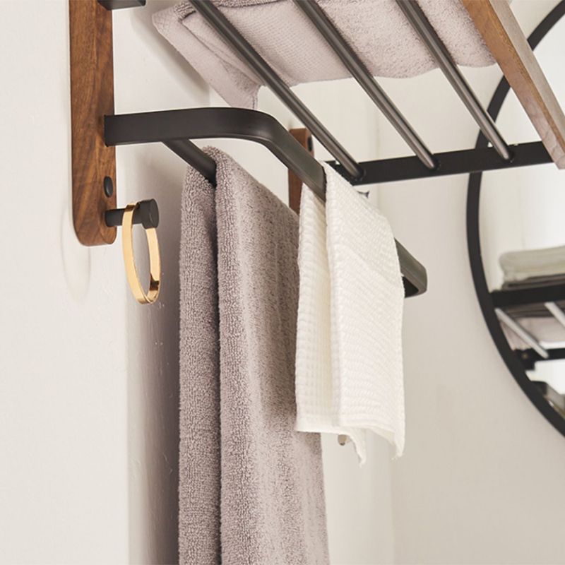Avtoit | Modern Bathroom Accessory Set Aluminum & Wood Bathroom Fittings Set