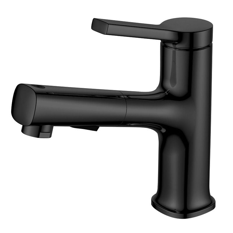 Avtoit | Round contemporary bathroom faucet with lever handle and single hole installation