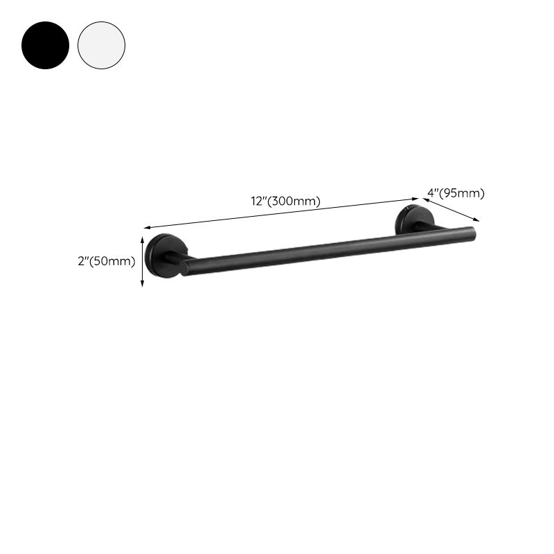 Avtoit | Modern Bathroom Hardware Set in Stainless Steel Brushed Chrome Towel Bar/Ring & Bathrobe Hook