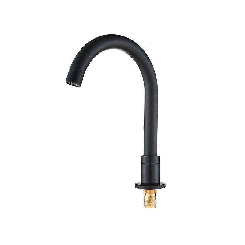 Avtoit | Contemporary Bathroom Faucet Deck Mount Copper Low Arc Swivel Roman Bathtub Faucet Set
