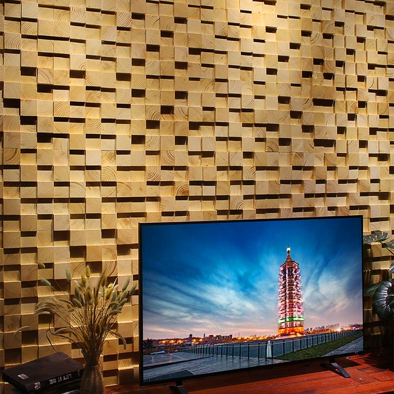 Avtoit | Wood Mosaic Cladding Shiplap Glue Contemporary Interior Wall Cladding