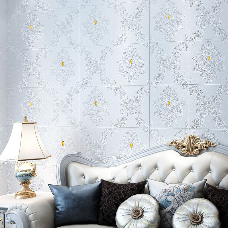 Avtoit | Glam Style Foam Wall Panel Living Room 3D Embossed Waterproof Wall Panel