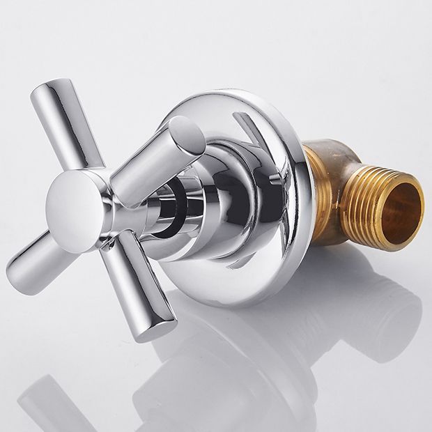 Avtoit | Modern bathroom faucet wall-mounted cross handles low arc faucet