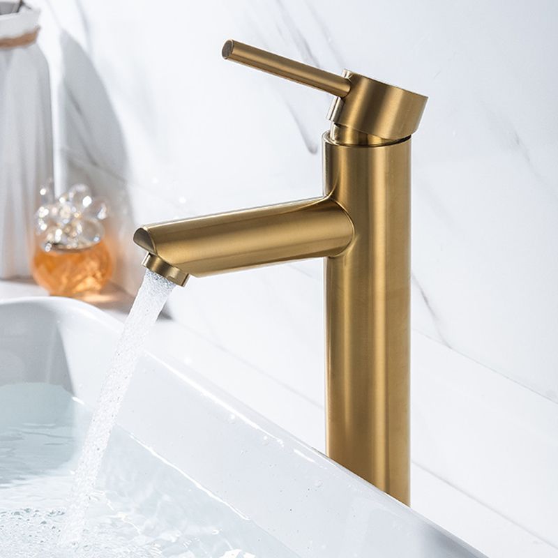 Avtoit | 1-Handle Gold Nickel Wide-Running Faucet Single Hole Lever Sink Faucet with Drain
