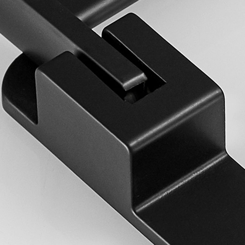 Avtoit | Matt Black 5-piece Modern Bathroom Accessory Set with Shelf/Tower Bar & Paper Holder