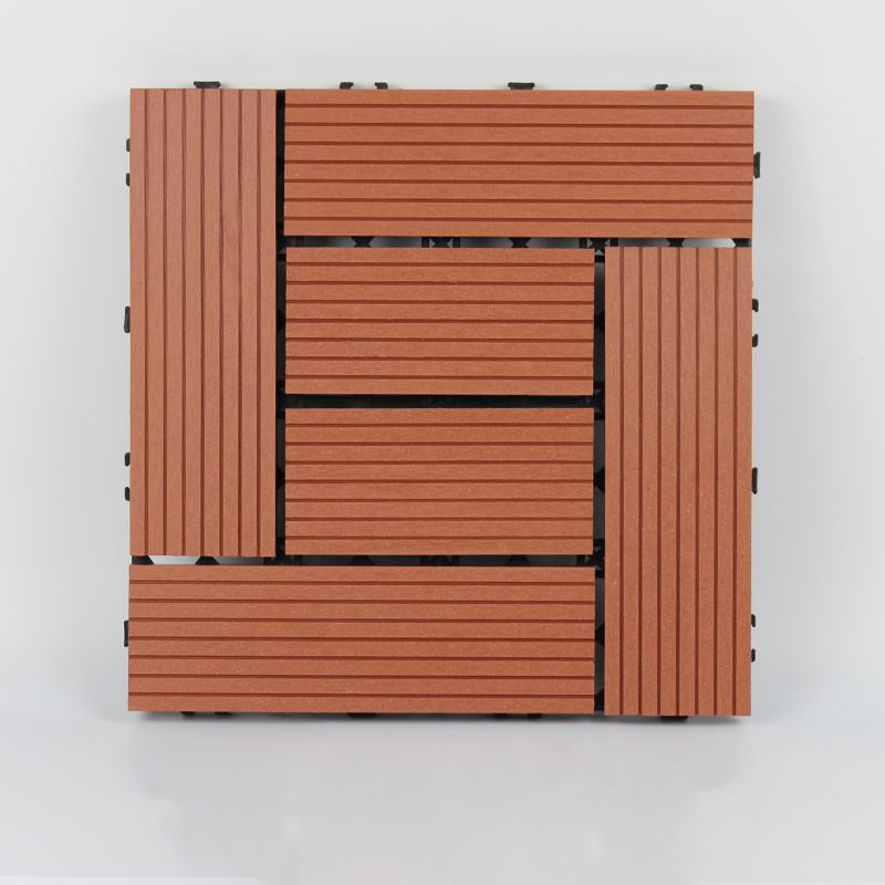 Avtoit | 30 cm x 30 cm Square PVC Terrace Tiles Snap Installation Outdoor Floor Tiles