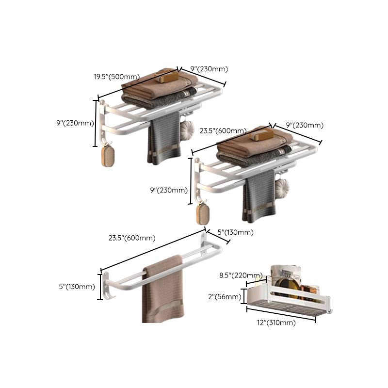 Avtoit | Modern white bathroom accessories as a single piece or in a set made of metal