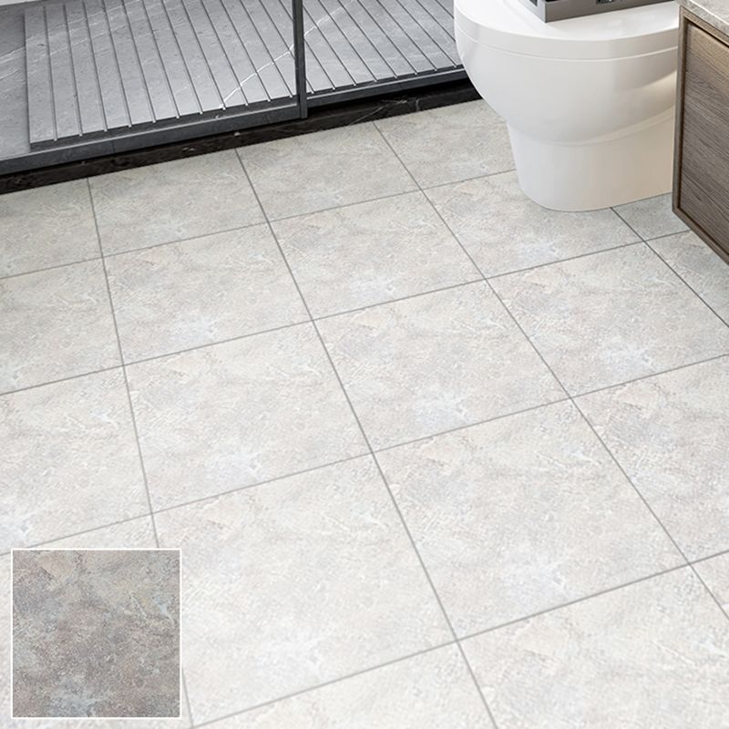 Avtoit | Square Bathroom PVC Flooring 12" x 12" x 0.07 mm Peel and Stick Vinyl Flooring
