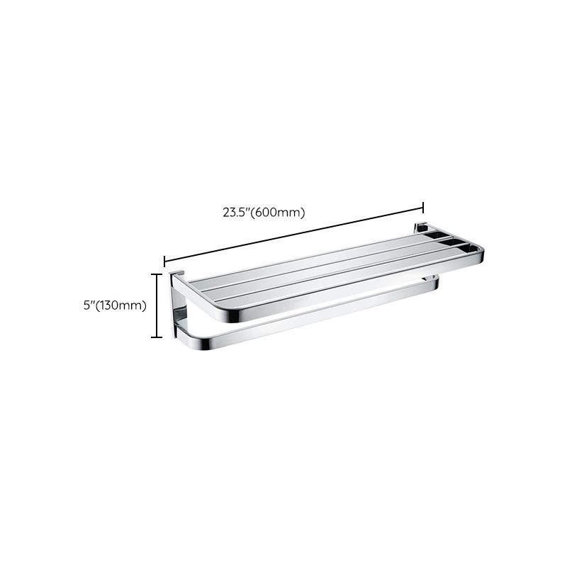 Avtoit | Polished Chrome Modern Bathroom Accessory Set made of Stainless Steel Towel Holder/Soap Dish