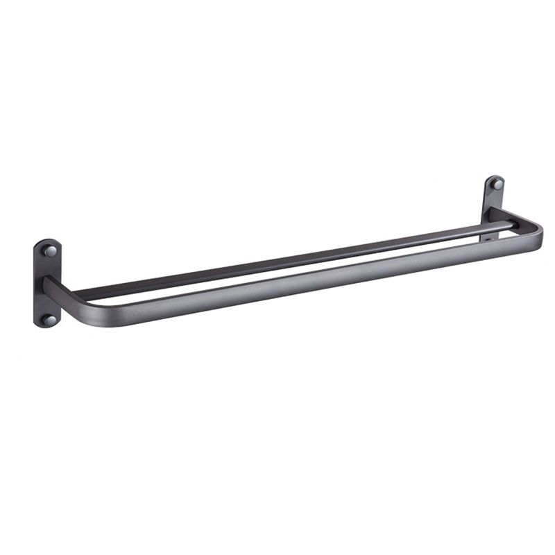 Avtoit | Modern Bathroom Accessory Set Matte Black/Grey Bathroom Shelf/Towel Holder & Paper Holder
