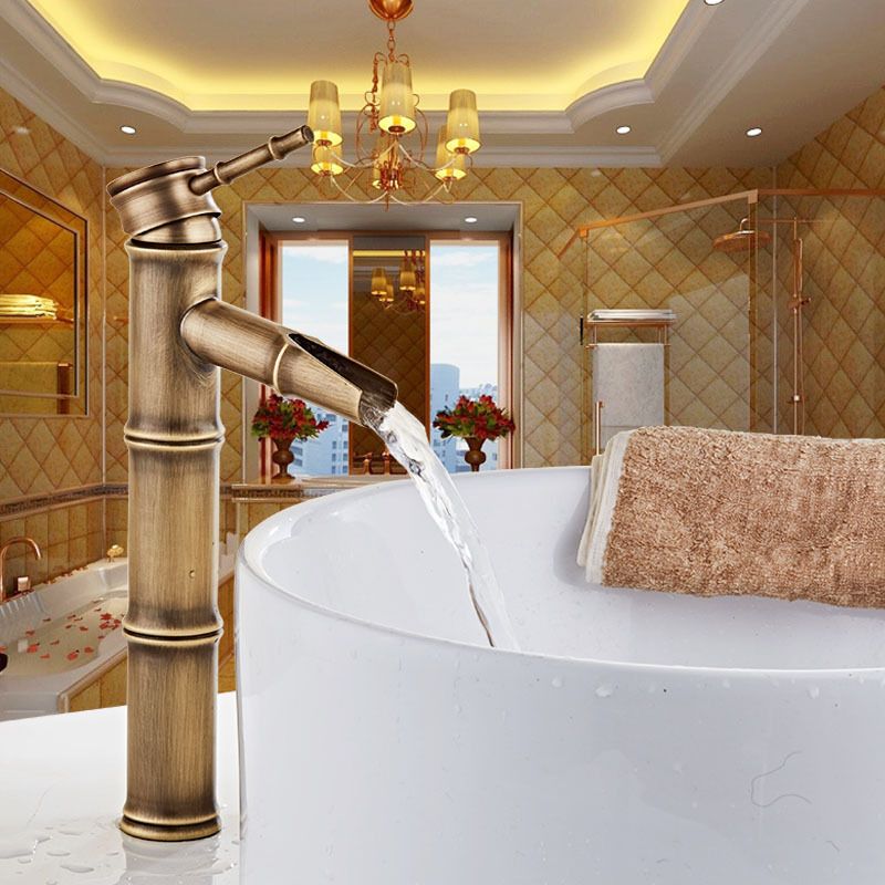Avtoit | Lever Handle Vanity Faucet Country Low Arc Faucet Single Hole Basin Faucet