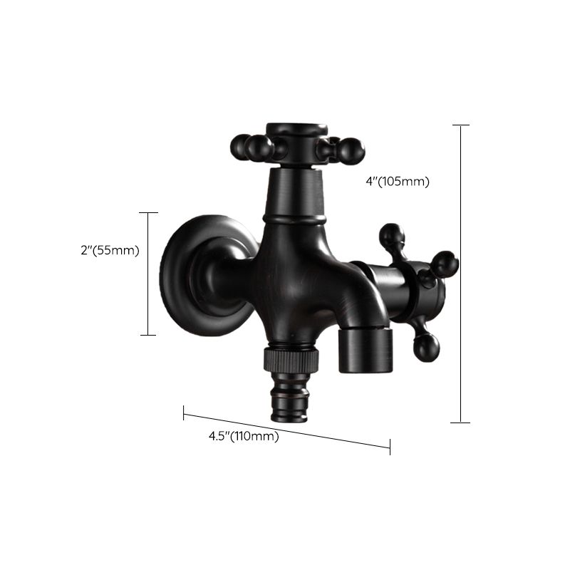Avtoit | Wide Bathroom Sink Faucet Wall-Mounted Cross Handle Faucet