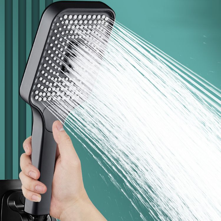 Avtoit | Modern Rectangular Hand Shower in Black 3 Spray Wall Mounted Hand Shower