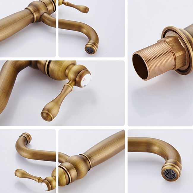 Avtoit | Round Basin Faucet Bathroom Faucet Single Lever High Arc Basin Faucet
