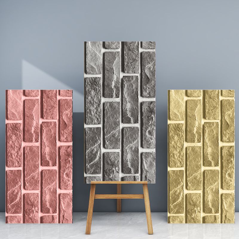 Avtoit | Industrial Wall Ceiling 3D Artificial Brick Living Room Peel and Stick Covering (5-Pack)