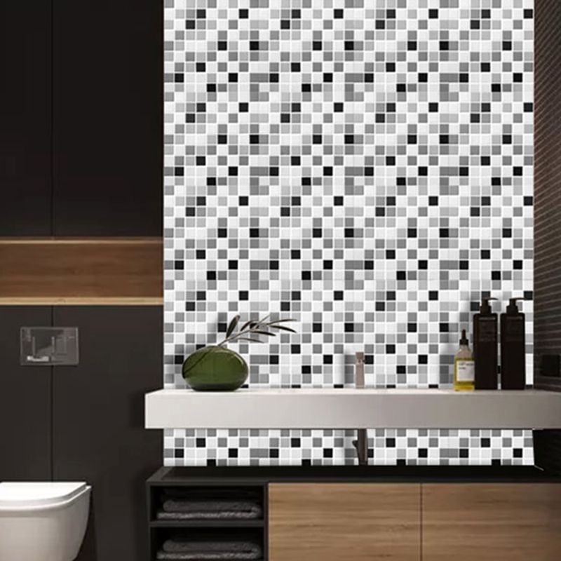 Avtoit | Tile Stripping & Gluing Square Mosaic PVC Stain Resistant Stripping and Gluing Plates for Shower 5 Pack