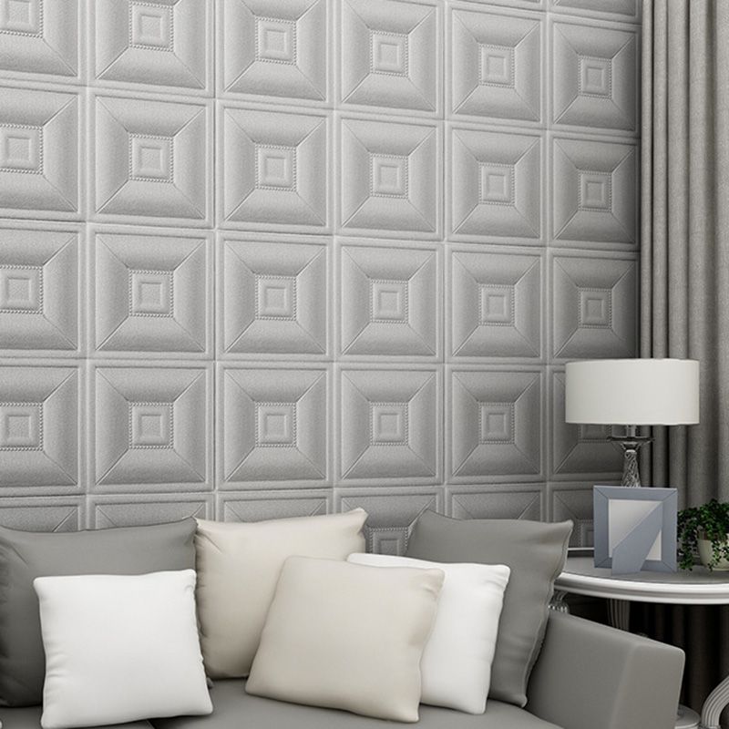 Avtoit | Glam Style Foam Water-Resistant Wall Cladding Living Room 3D Embossing Wall Cladding