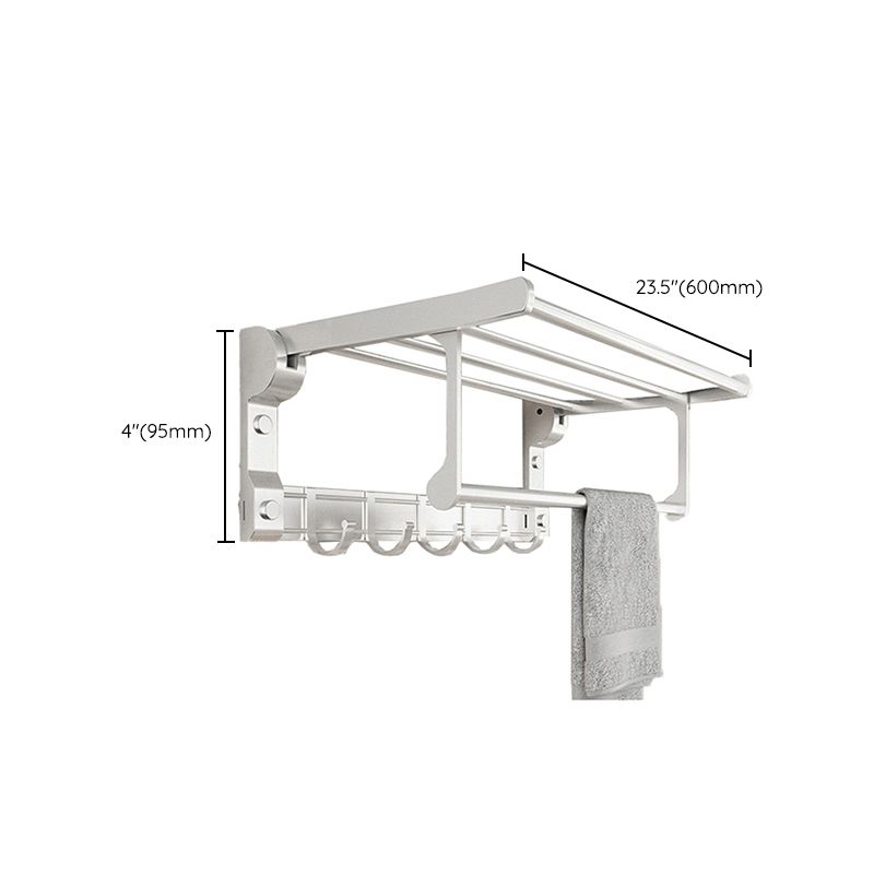 Avtoit | Chrome/Black Classic Bathroom Accessory Set Modern Bath Shelf/Towel Bar & Paper Holder