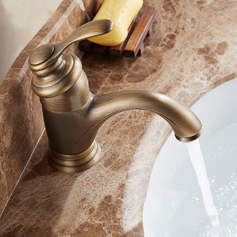 Avtoit | Glam Style Bathroom Sink Faucet Single Handle Low Arc Sink Faucet