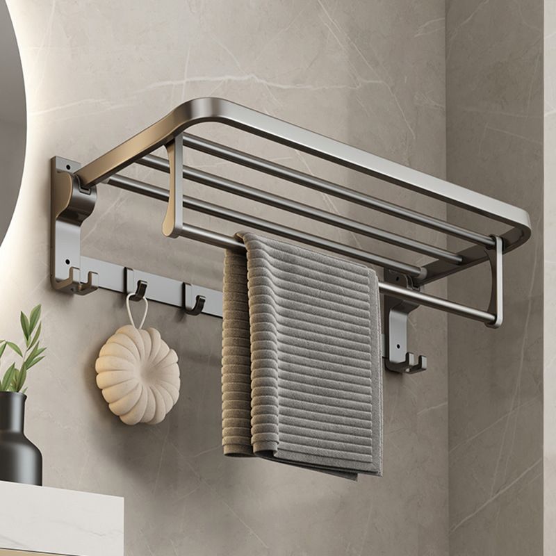 Avtoit | Contemporary Bathroom Accessory Set Grey Aluminum Bathroom Accessory Kit