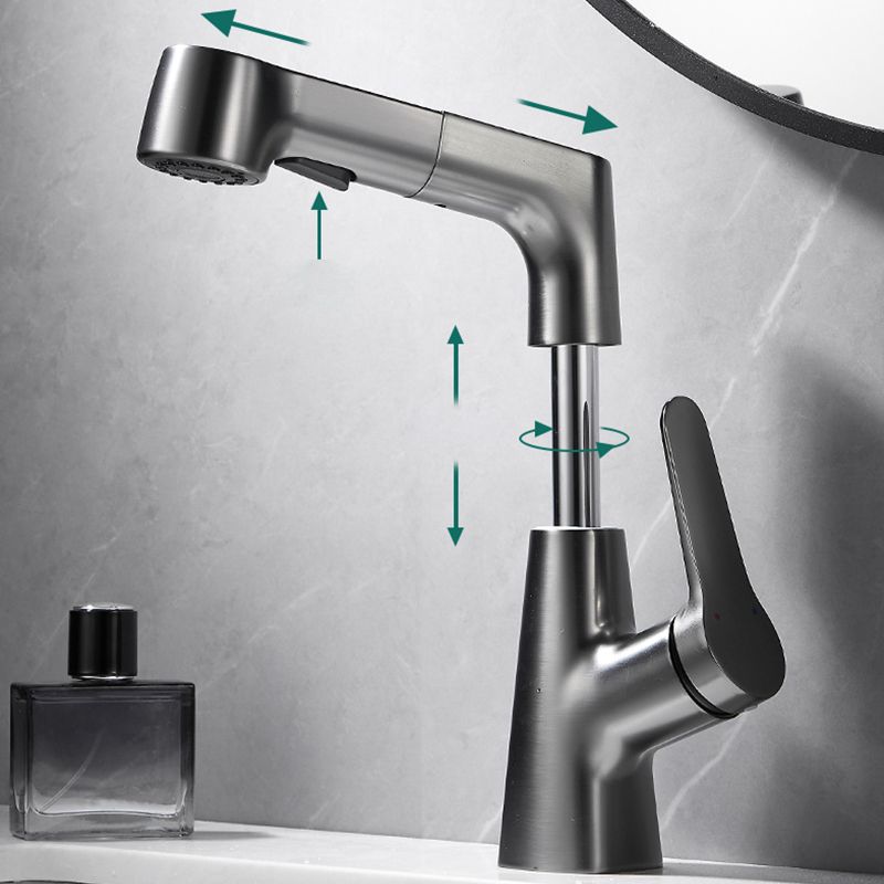 Avtoit | Extendable Vessel Water Tap Modern Sink Faucet with a Lever Handle