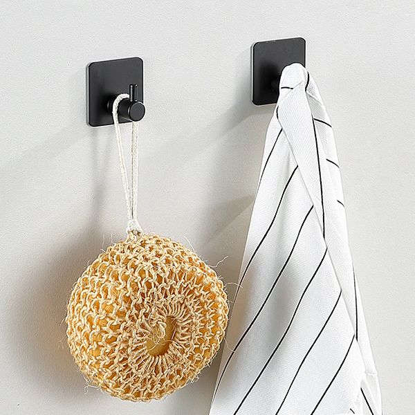 Avtoit | Modern Bathroom Hardware Set in Stainless Steel Brushed Chrome Towel Bar/Ring & Bathrobe Hook
