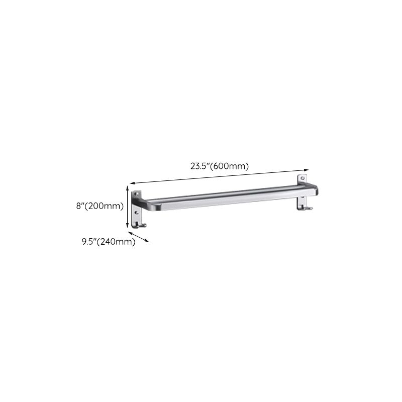 Avtoit | Polished Chrome Modern Bathroom Accessory Set in Stainless Steel with Bath Shelf/Towel Bar
