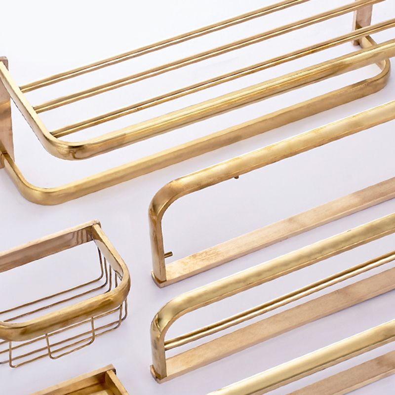 Avtoit | Chrome/Gold Bathroom Accessory Set Modern Metal Bathroom Hardware Set