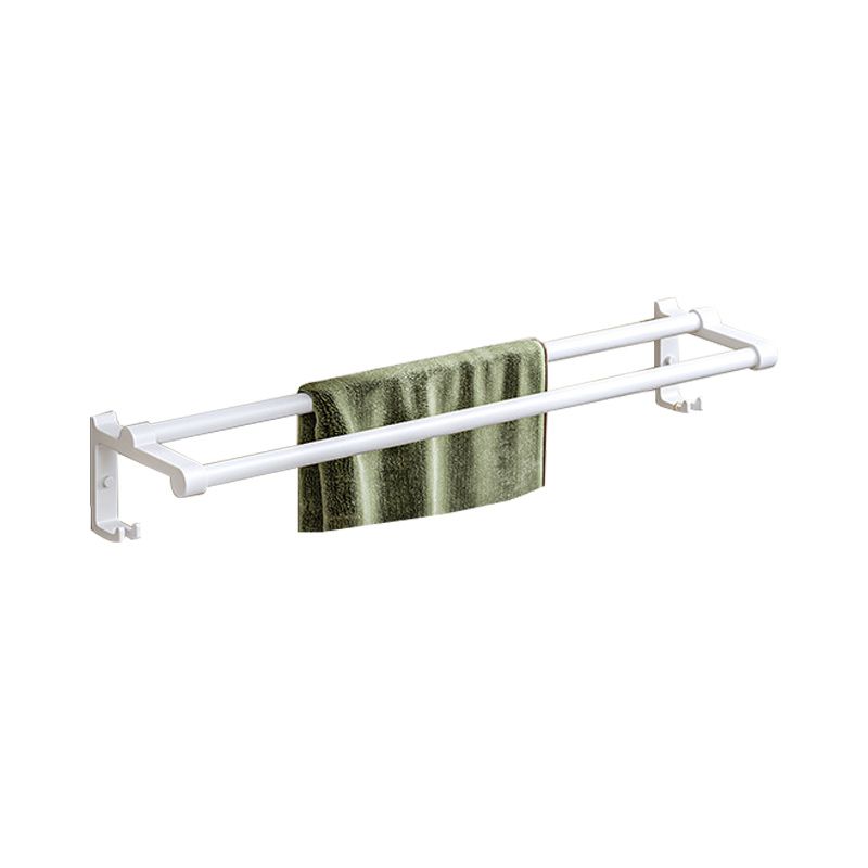Avtoit | Modern bathroom accessory set in white with bath shelf/towel bar/bath towel hooks