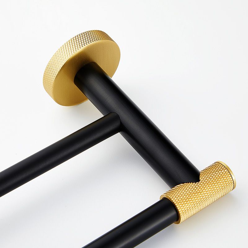 Avtoit | 5-piece modern bathroom accessory set made of black brass bathroom hardware