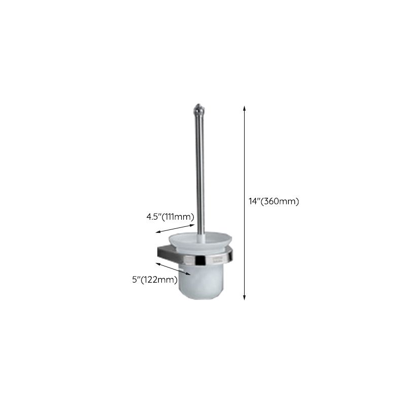 Avtoit | Polished Chrome Modern Bathroom Accessory Set in Stainless Steel with Bath Shelf/Towel Bar