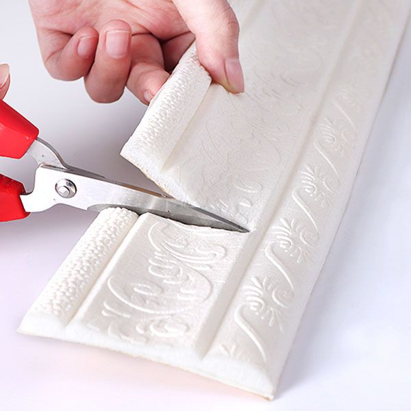 Avtoit | Modern Baseboards 3D Embossing Baseboard PVC Stereo Base Set of 1