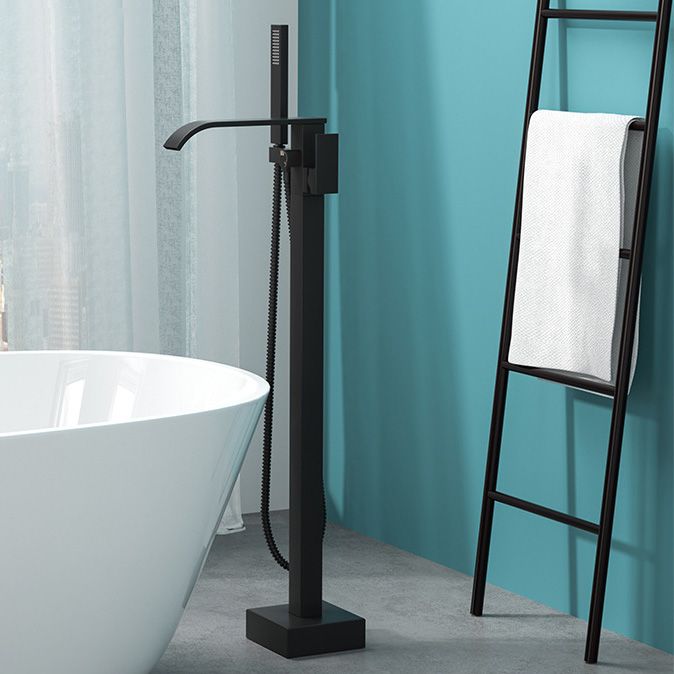 Avtoit | Modern Freestanding Bathtub Faucet Copper Floor Mounted Freestanding Bathtub Faucet