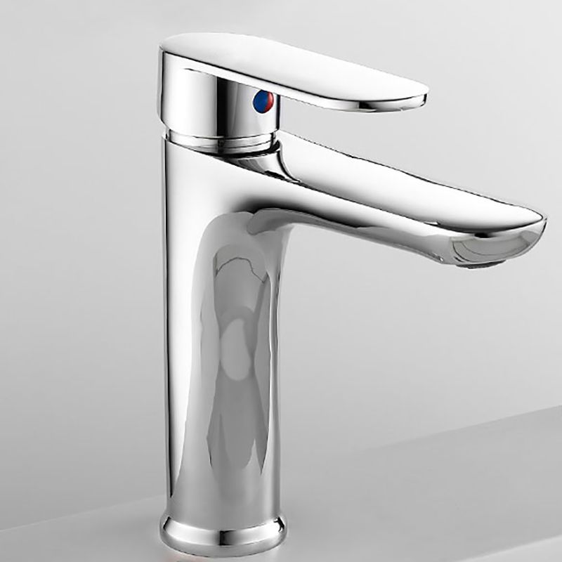 Avtoit | Modern Brass Bathroom Sink Faucet Round Lever Handles Sink Faucet