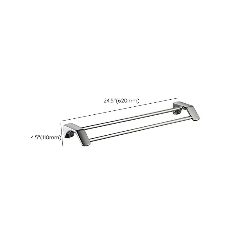 Avtoit | Modern Bathroom Hardware Paper Holder Bathroom Shelf Silver Bathroom Accessory Set