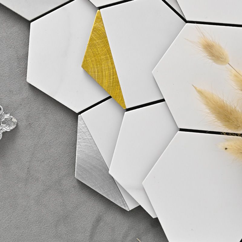 Avtoit | Hexagonal Modern Peel and Stick Tiles Mosaic Tiles Peel and Stick Backsplashes