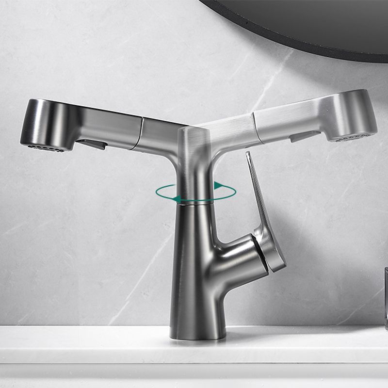 Avtoit | Extendable Vessel Water Tap Modern Sink Faucet with a Lever Handle