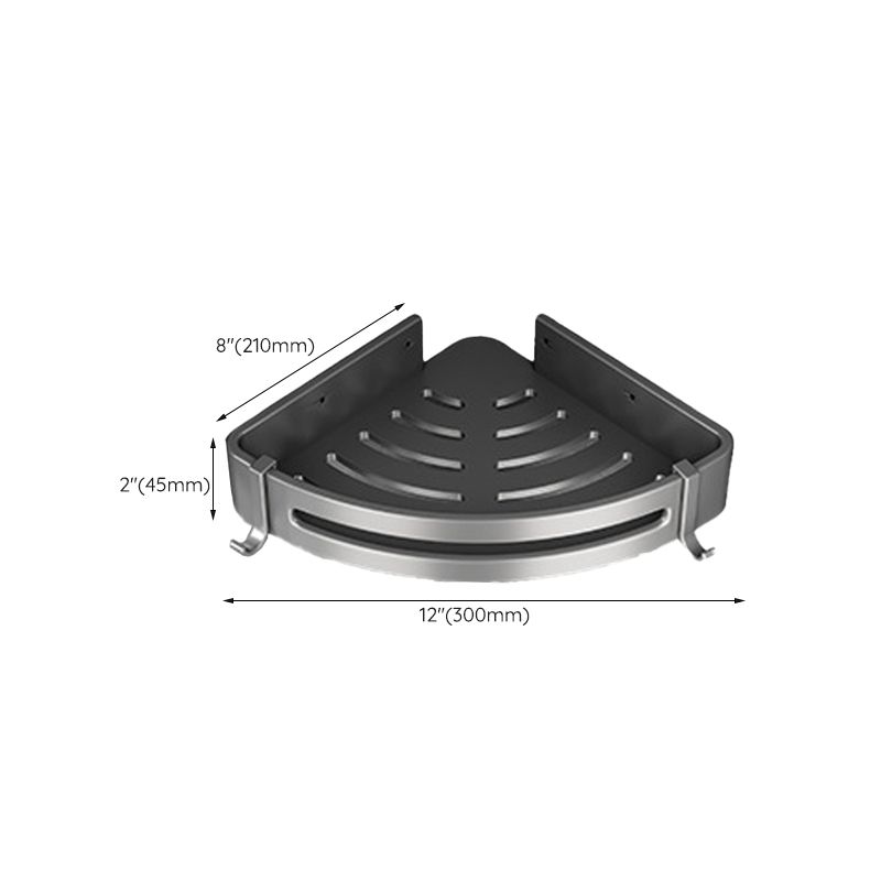 Avtoit | Gray bathroom accessories as a single piece or as a set with towel holder/bathroom shelf/robe hooks