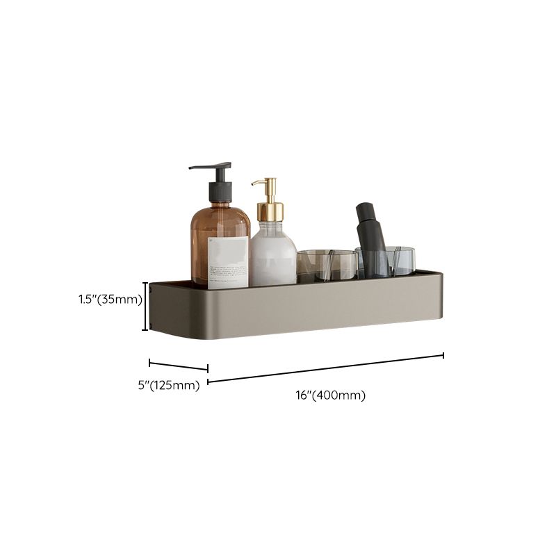 Avtoit | Contemporary Aluminum Bathroom Accessory Set Gray Bath Shelf